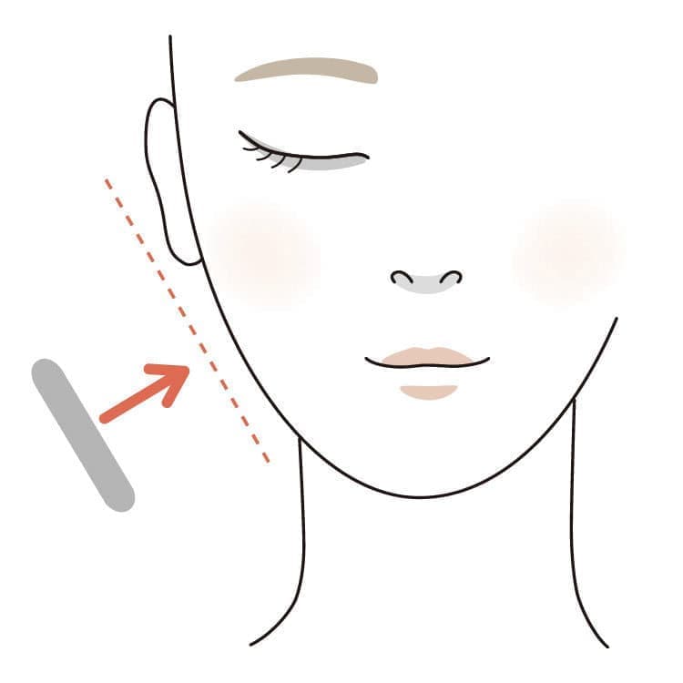 奈良県生駒市の美容室ランダーブルー。V3ファンデーションの使い方